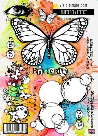 Visible Image Butterfly Effect A5 Stamp Set (PH2353) Visible Image Butterfly Effect A5 Stamp Set (PH2353)