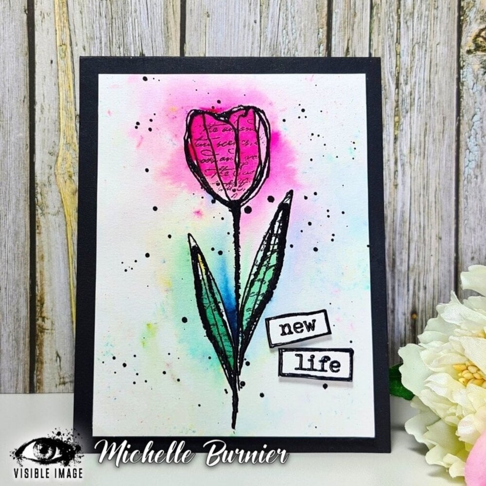 Visible Image Sketched Tulips A6 Stamp Set (NP2301) Visible Image Sketched Tulips A6 Stamp Set (NP2301)