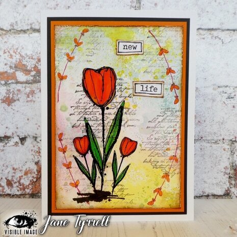 Visible Image Sketched Tulips A6 Stamp Set (NP2301) Visible Image Sketched Tulips A6 Stamp Set (NP2301)