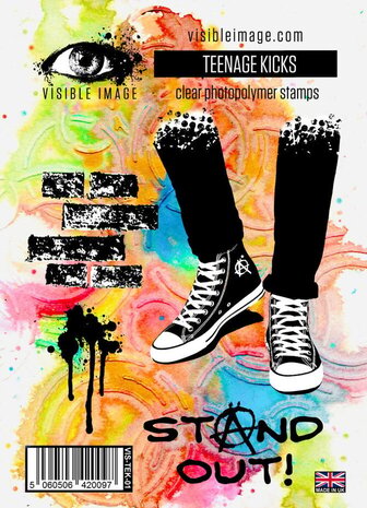 Visible Image Teenage Kicks A6 Stamp Set (FE2305)