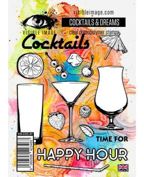 Visible Image Cocktails & Dreams A6 Stamp Set (DH2314) Visible Image Cocktails & Dreams A6 Stamp Set (DH2314)