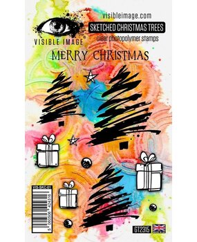 Visible Image Sketched Christmas Trees A6 Stamp Set (GT2315) Visible Image Sketched Christmas Trees A6 Stamp Set (GT2315)