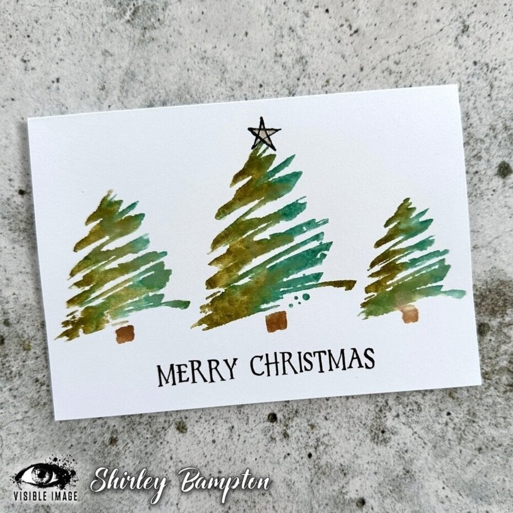 Visible Image Sketched Christmas Trees A6 Stamp Set (GT2315) Visible Image Sketched Christmas Trees A6 Stamp Set (GT2315)