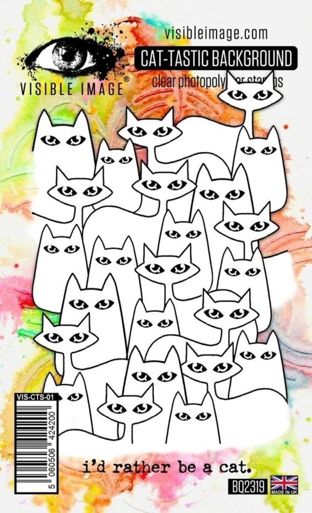 Visible Image Cat-tastic Background A6 Stamp Set (BQ2319) Visible Image Cat-tastic Background A6 Stamp Set (BQ2319)