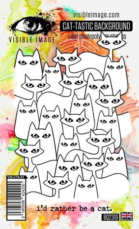 Visible Image Cat-tastic Background A6 Stamp Set (BQ2319) Visible Image Cat-tastic Background A6 Stamp Set (BQ2319)
