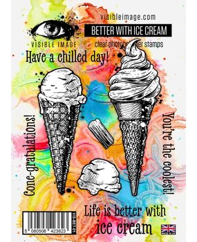 Visible Image Better With Ice Cream A6 Stamp Set (PN2320) Visible Image Better With Ice Cream A6 Stamp Set (PN2320)