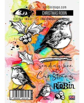 Visible Image Christmas Robin A6 Stamp Set (QS2331) Visible Image Christmas Robin A6 Stamp Set (QS2331)