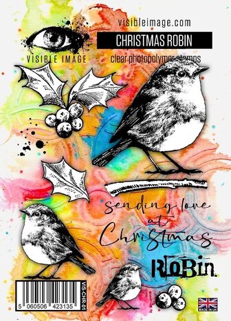 Visible Image Christmas Robin A6 Stamp Set (QS2331) Visible Image Christmas Robin A6 Stamp Set (QS2331)