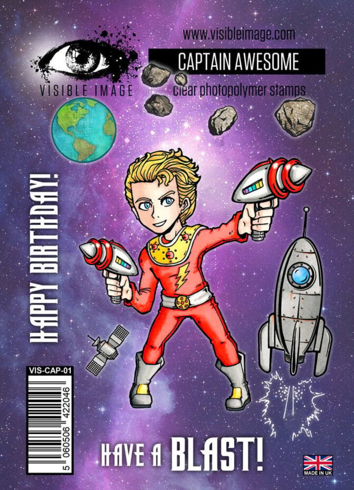 Visible Image Captain Awesome A6 Stamp Set (ZF2334) Visible Image Captain Awesome A6 Stamp Set (ZF2334)