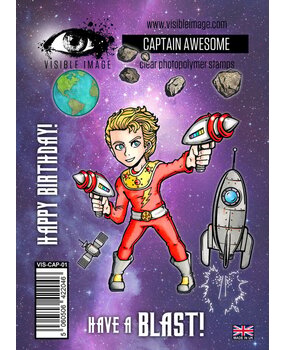 Visible Image Captain Awesome A6 Stamp Set (ZF2334) Visible Image Captain Awesome A6 Stamp Set (ZF2334)