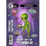 Visible Image Alien Invader A6 Stamp Set (VP2336)