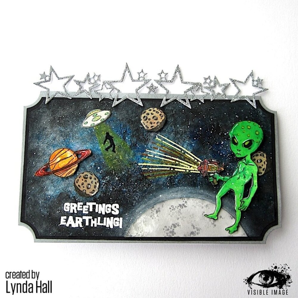 Visible Image Alien Invader A6 Stamp Set (VP2336) Visible Image Alien Invader A6 Stamp Set (VP2336)