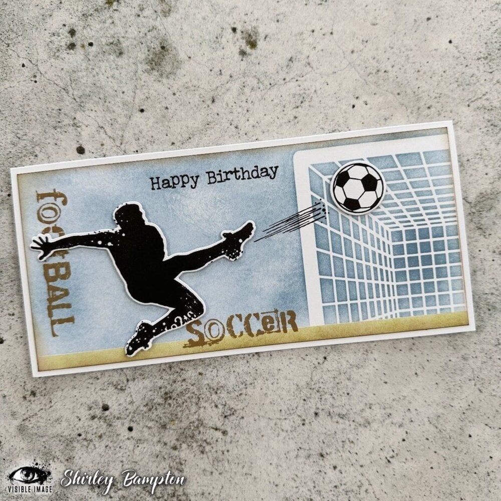 Visible Image Kick Off Your Birthday A6 Stamp Set (JO2338)