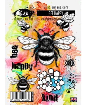 Visible Image Bee Happy A6 Stamp Set (GP2338) Visible Image Bee Happy A6 Stamp Set (GP2338)