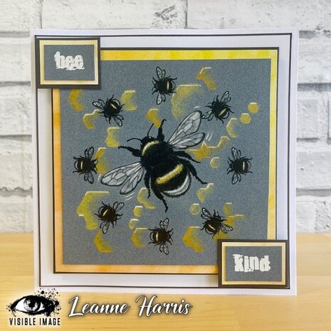 Visible Image Bee Happy A6 Stamp Set (GP2338) Visible Image Bee Happy A6 Stamp Set (GP2338)