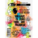 Visible Image Stay Weird A6 Stamp Set (YP2351)