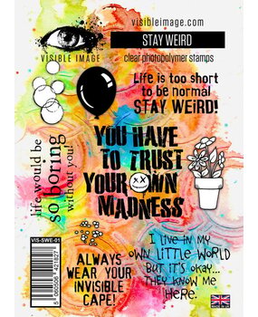 Visible Image Stay Weird A6 Stamp Set (YP2351) Visible Image Stay Weird A6 Stamp Set (YP2351)
