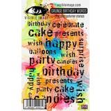Visible Image Grunge Birthday Words A6 Stamp Set (AP2356)