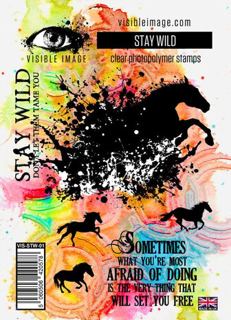 Visible Image Stay Wild A6 Stamp Set (ZE2356) Visible Image Stay Wild A6 Stamp Set (ZE2356)