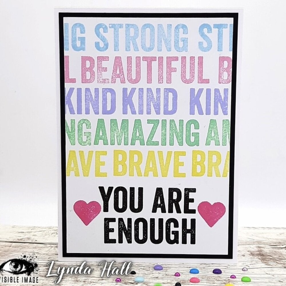 Visible Image Bold Enough A6 Stamp Set (HI2357)