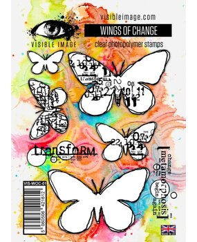 Visible Image Wings of Change A6 Stamp Set (GK2360) Visible Image Wings of Change A6 Stamp Set (GK2360)