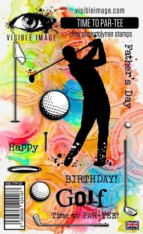 Visible Image Time To Par-Tee A6 Stamp Set (GC2369) Visible Image Time To Par-Tee A6 Stamp Set (GC2369)