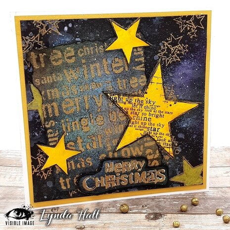 Visible Image Grunge Christmas Words A6 Stamp Set (YM2369)