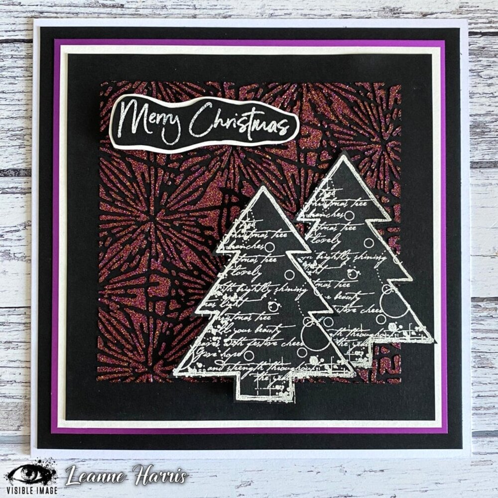 Visible Image Christmas Tree Grunge A6 Stamp Set (IH2372) Visible Image Christmas Tree Grunge A6 Stamp Set (IH2372)
