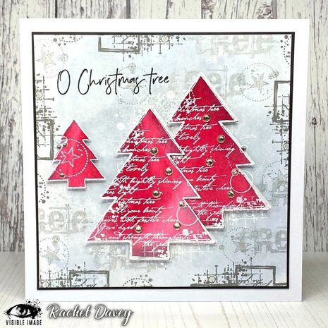 Visible Image Christmas Tree Grunge A6 Stamp Set (IH2372) Visible Image Christmas Tree Grunge A6 Stamp Set (IH2372)