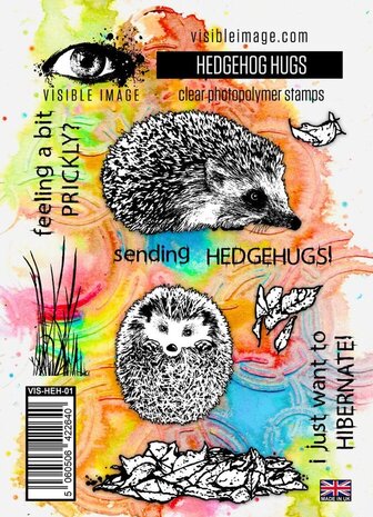 Visible Image Hedgehog Hugs A6 Stamp Set (LG2372) Visible Image Hedgehog Hugs A6 Stamp Set (LG2372)
