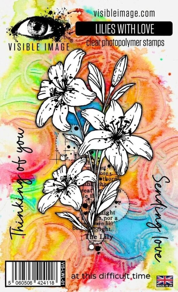 Visible Image Lilies With Love A6 Stamp Set (GQ2375) Visible Image Lilies With Love A6 Stamp Set (GQ2375)