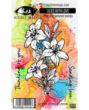 Visible Image Lilies With Love A6 Stamp Set (GQ2375) Visible Image Lilies With Love A6 Stamp Set (GQ2375)