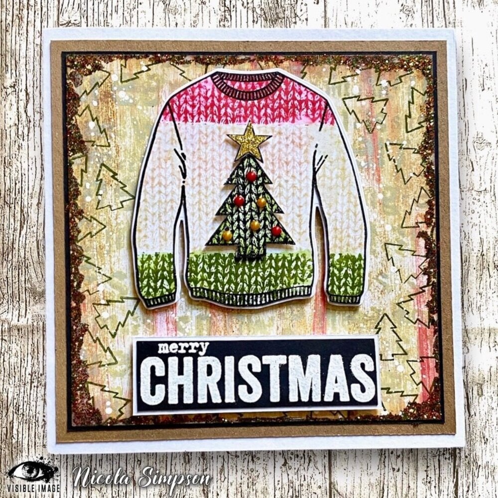 Visible Image Christmas Jumper A6 Stamp Set (KI2378)