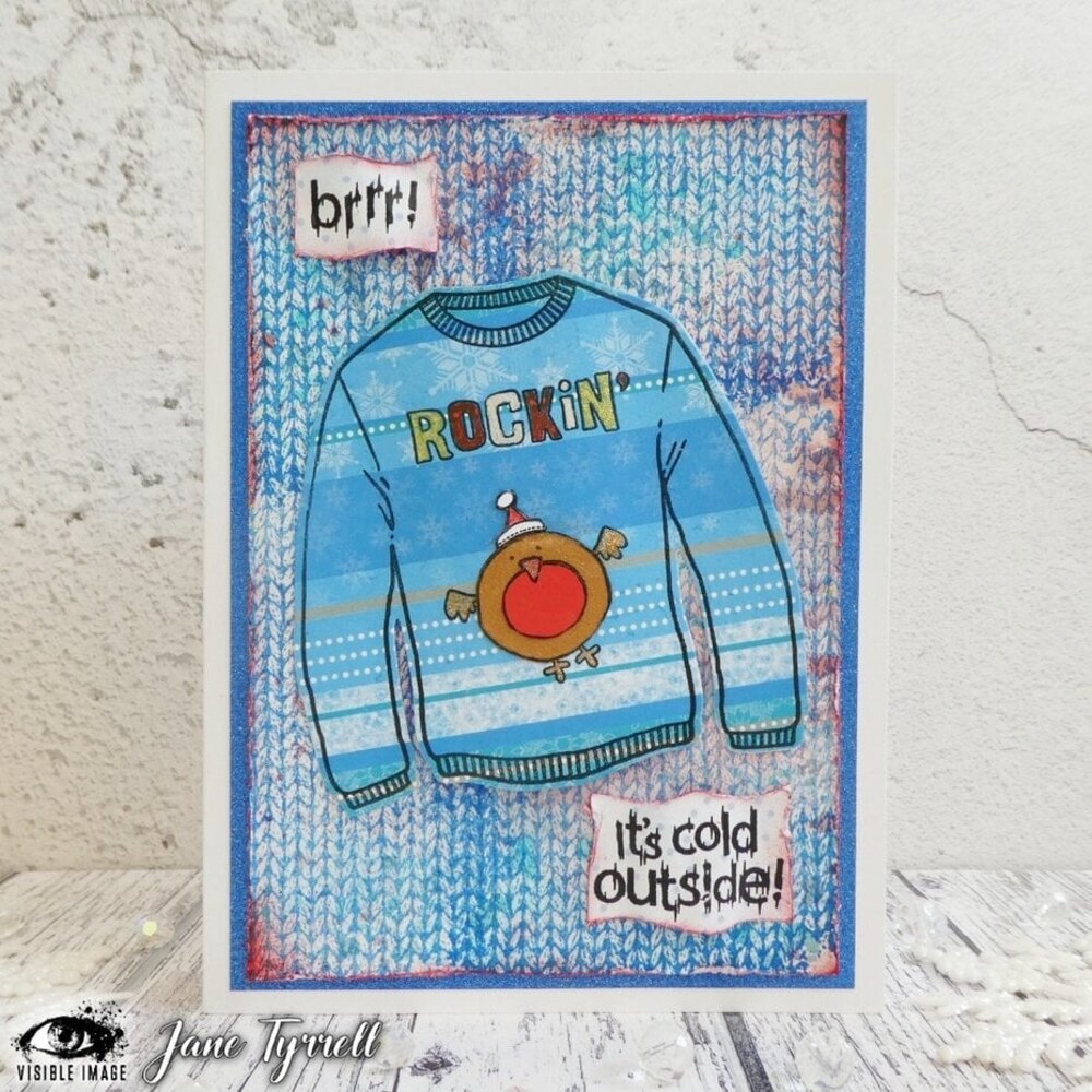 Visible Image Christmas Jumper A6 Stamp Set (KI2378)