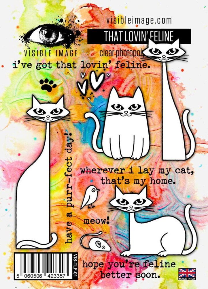 Visible Image That Lovin' Feline A6 Stamp Set (EC2379) Visible Image That Lovin' Feline A6 Stamp Set (EC2379)