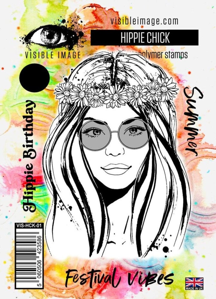 Visible Image Hippie Chick A6 Stamp Set (GT2379)