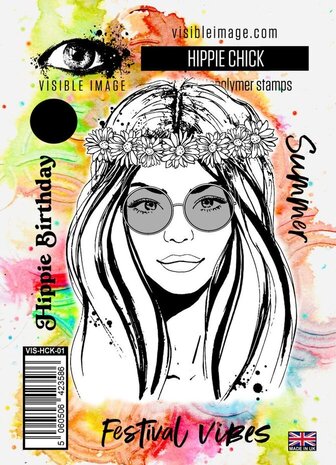 Visible Image Hippie Chick A6 Stamp Set (GT2379)