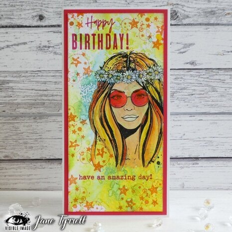 Visible Image Hippie Chick A6 Stamp Set (GT2379)