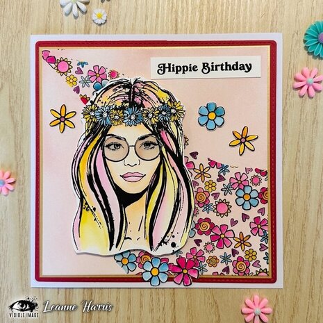 Visible Image Hippie Chick A6 Stamp Set (GT2379)