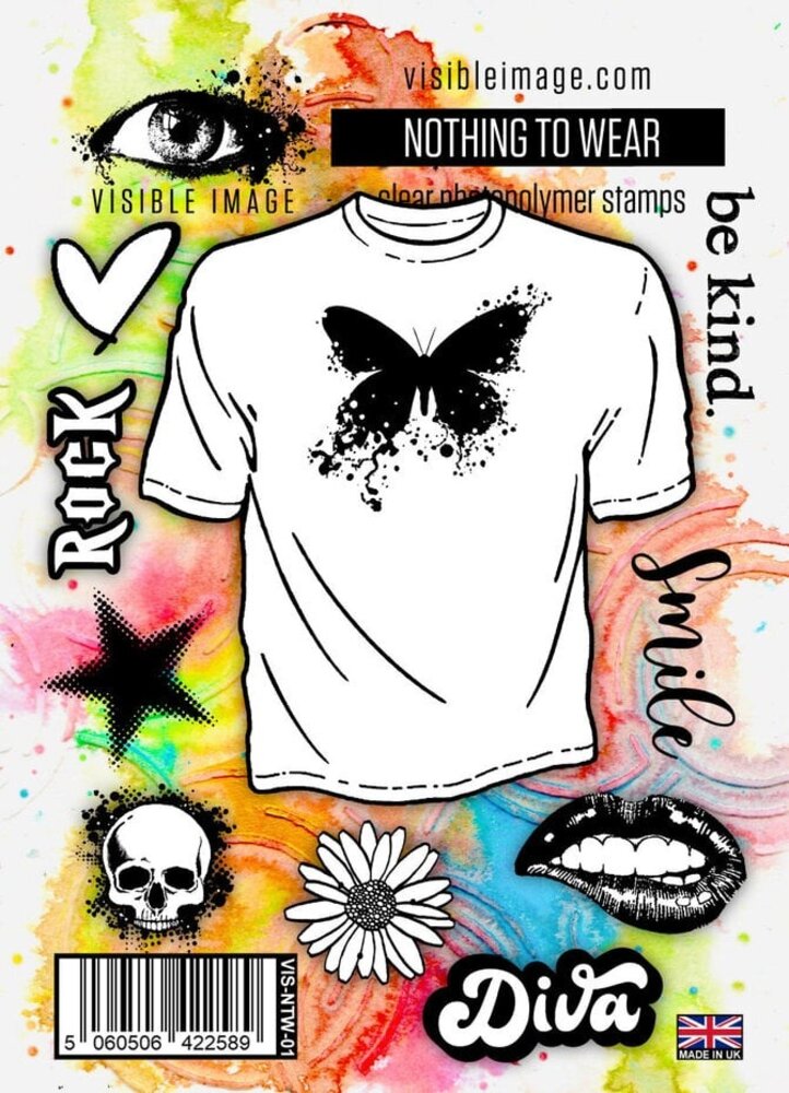 Visible Image Nothing To Wear A6 Stamp Set (JG2381) Visible Image Nothing To Wear A6 Stamp Set (JG2381)