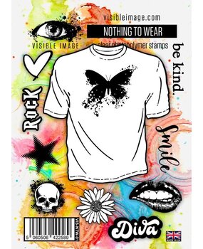 Visible Image Nothing To Wear A6 Stamp Set (JG2381) Visible Image Nothing To Wear A6 Stamp Set (JG2381)