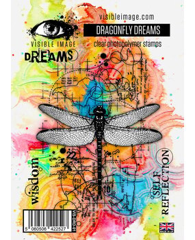 Visible Image Dragonfly Dreams A6 Stamp Set (LA2384) Visible Image Dragonfly Dreams A6 Stamp Set (LA2384)