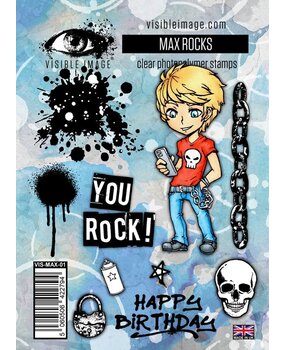Visible Image Max Rocks A6 Stamp Set (OI2386) Visible Image Max Rocks A6 Stamp Set (OI2386)