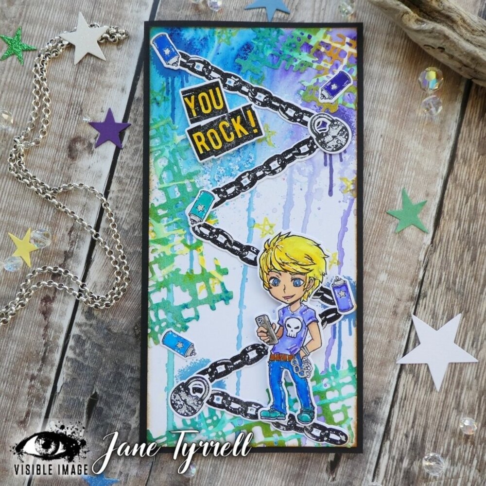 Visible Image Max Rocks A6 Stamp Set (OI2386) Visible Image Max Rocks A6 Stamp Set (OI2386)