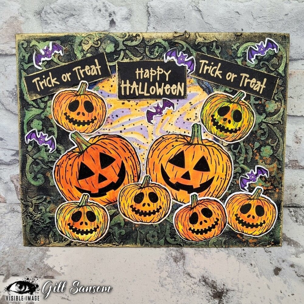 Visible Image Happy Halloween A6 Stamp Set (PG2387) Visible Image Happy Halloween A6 Stamp Set (PG2387)