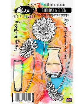 Visible Image Birthday In Bloom A6 Stamp Set (VT2390) Visible Image Birthday In Bloom A6 Stamp Set (VT2390)