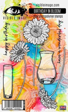 Visible Image Birthday In Bloom A6 Stamp Set (VT2390) Visible Image Birthday In Bloom A6 Stamp Set (VT2390)