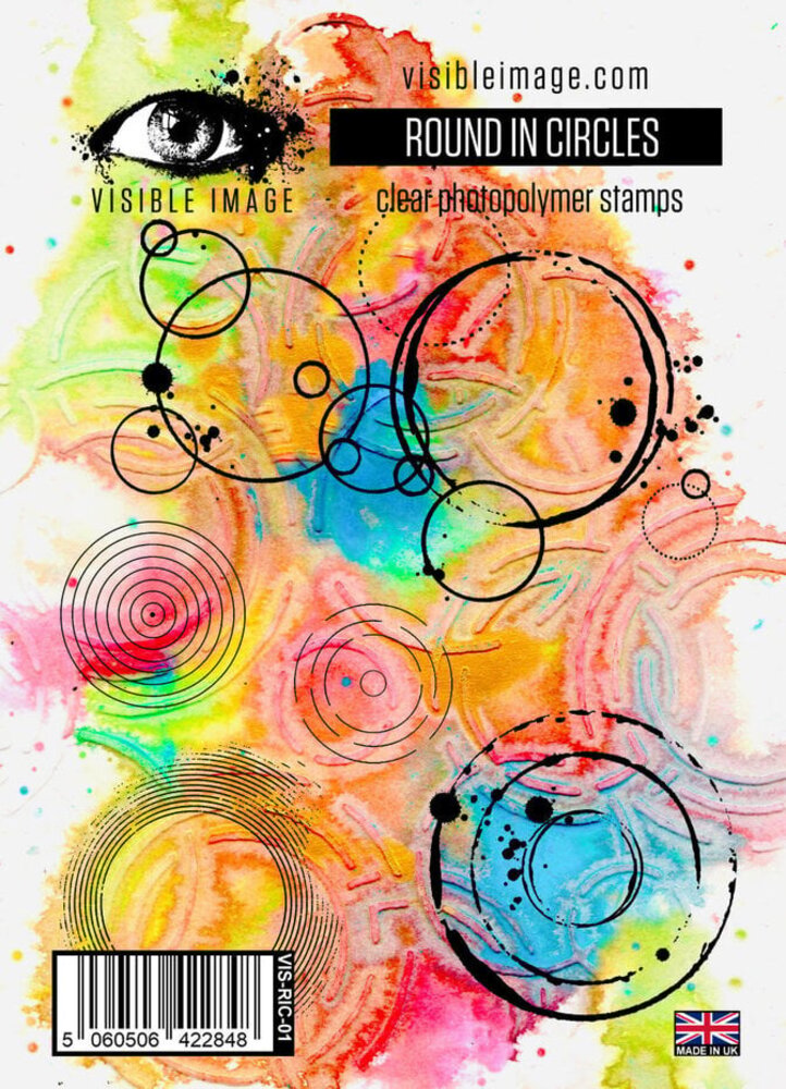 Visible Image Round In Circles A6 Stamp Set (DC2390) Visible Image Round In Circles A6 Stamp Set (DC2390)