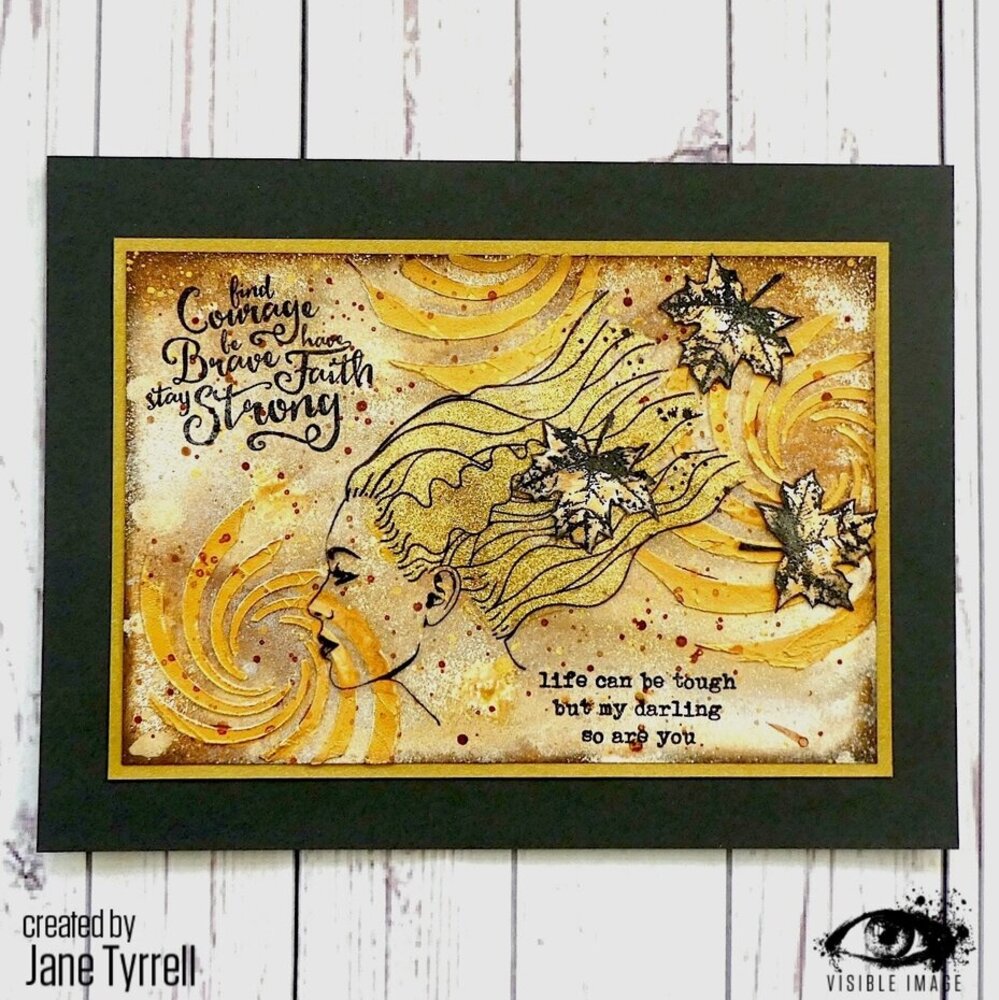 Visible Image Brave and Strong A6 Stamp Set (WO2390) Visible Image Brave and Strong A6 Stamp Set (WO2390)