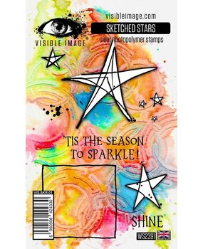 Visible Image Sketched Stars A6 Stamp Set (WS2391)